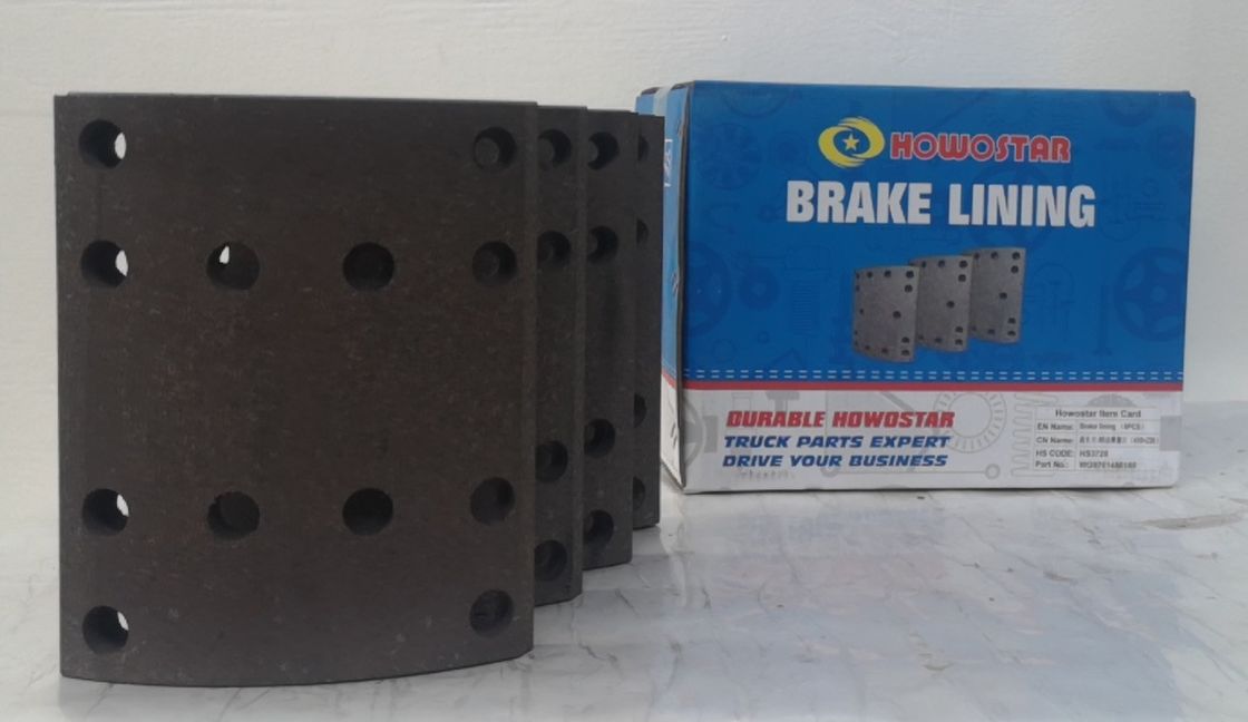 12 Holes Brake Lining Replacement Howo Truck Brake Lining
