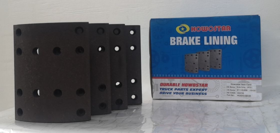 12 Holes Brake Lining Replacement Howo Truck Brake Lining